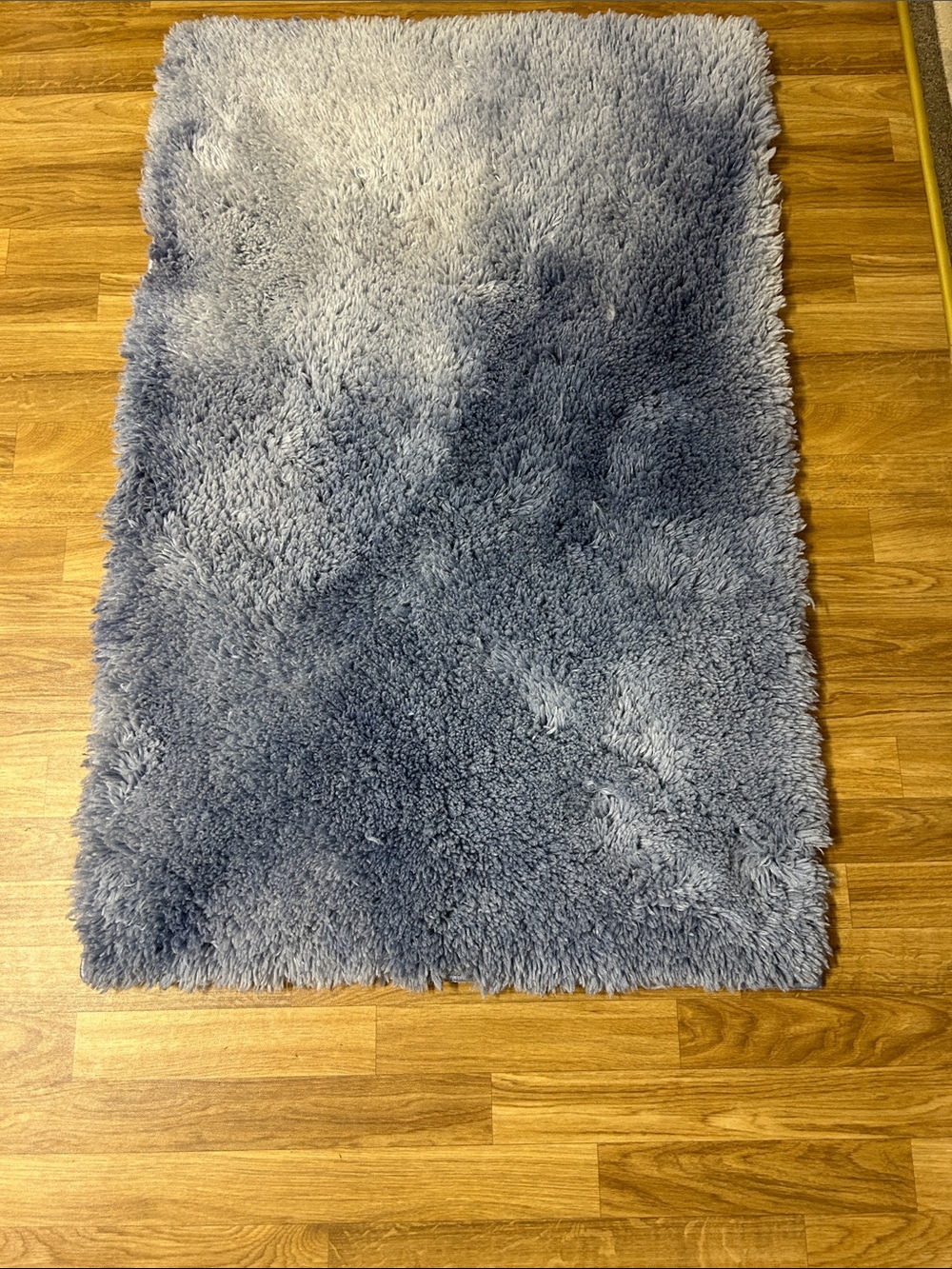 Plush Gradient Blue Shag Area Rug - Home Accents 3’10” x 2’5”